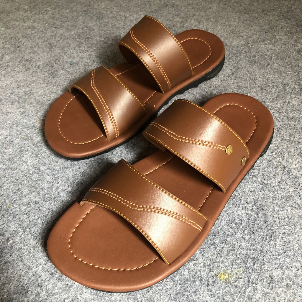 sandal kulit pria original dewasa import terbaru original 100% asli