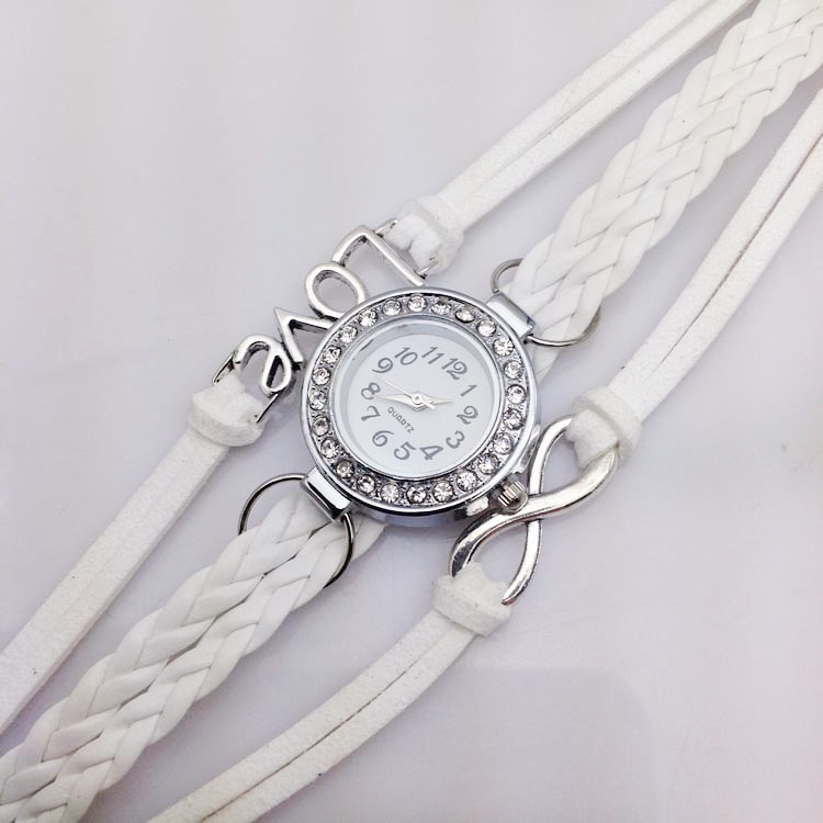 jam tangan love infinite diamond bracelet watch (1J1)  JWA010