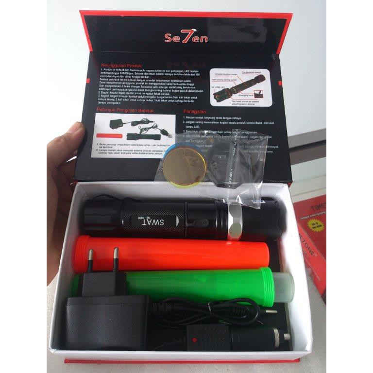 Lampu Senter charge Police SWAT Kompas Cas mobil Lalu lintas