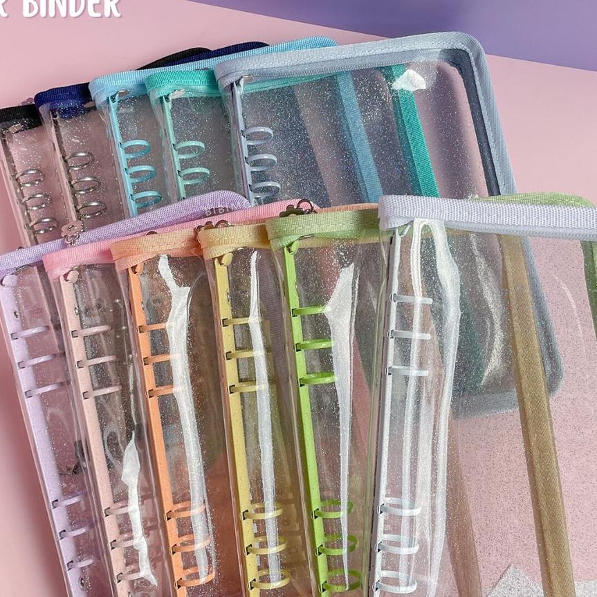 (A5 SIZE) Zipper Binder 6 Ring / Binder Album [ BISA ]