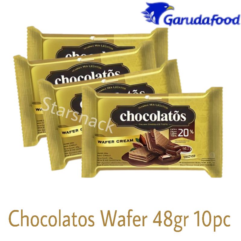 

Chocolatos Wafer 40gr isi 10 bj/pack