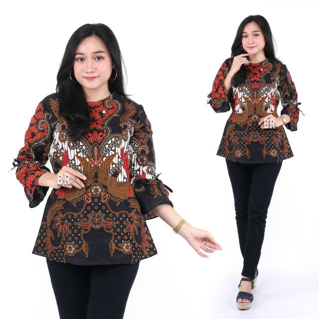 ATASANBATIK WANITA BAJUBATIK WANITA BLOUSEBATIK WANITA MODERN modis