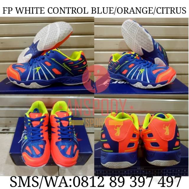 SEPATU BADMINTON FLYPOWER WHITE CONTROL