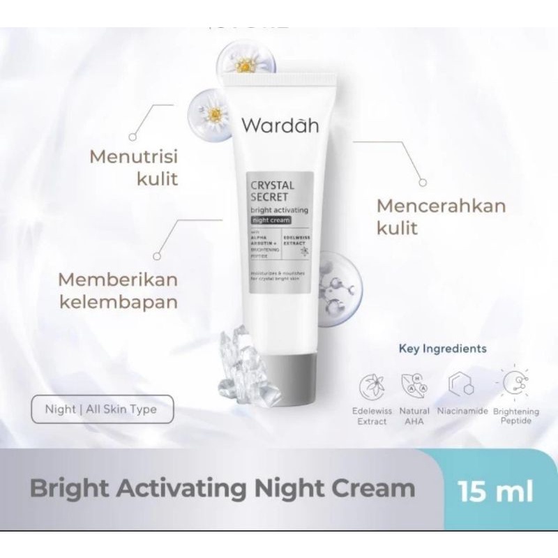 Wardah Crystal Secret Night Cream 15ml