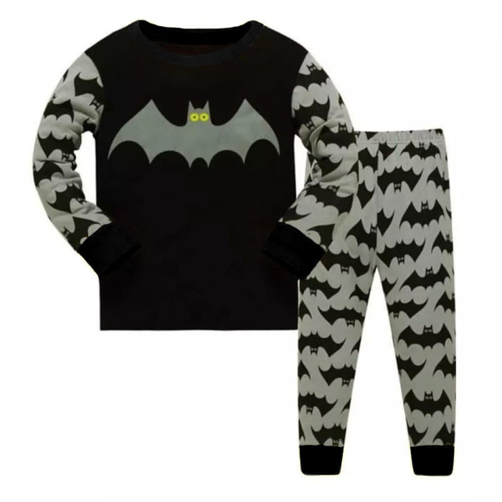 COD-BEST SELLER SETELAN ANAK PIYAMA KAOS ANAK MOTIF BATMAN 1-5 TAHUN SETELAN LENGAN PANJANG MOTIF