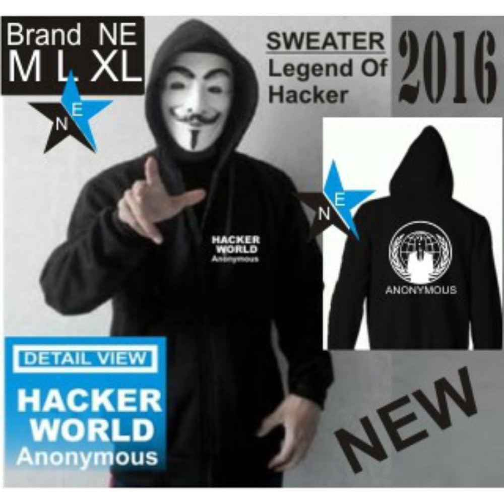 Best Seller Jaket Sweater Hacker Anonymous World Shopee Indonesia