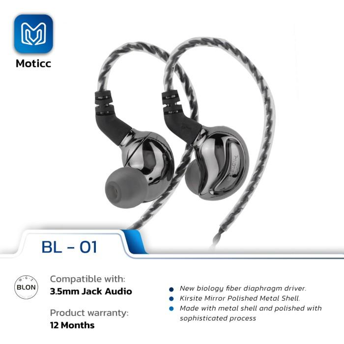 Earphone | [Garansi 1 Tahun] Blon Bl-01 With Mic Bl01 Earphone Best Tuning