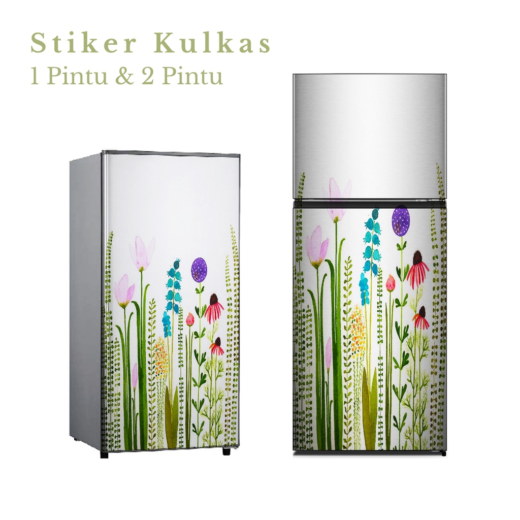 Stiker Kulkas 1 Pintu dan 2 Pintu motif Minimalist kode MT-54 - FX