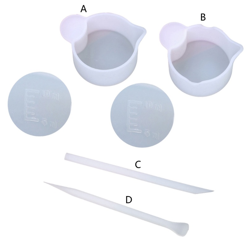 SIY  Silicone Stirrer Stick Clear Glue Mixing Cup for DIY Resin Casting Jewelry Making Tools Accessories