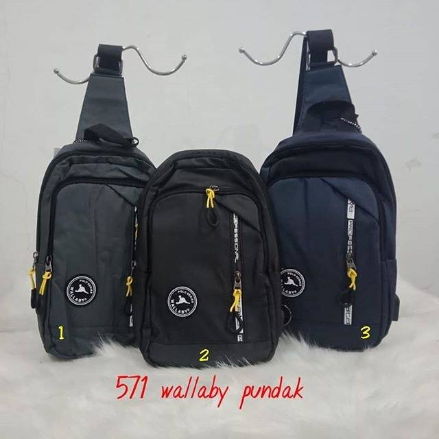 TAS SLEMPANG PUNDAK COWOK PRIA WALLABY IMPORT 571 ORI