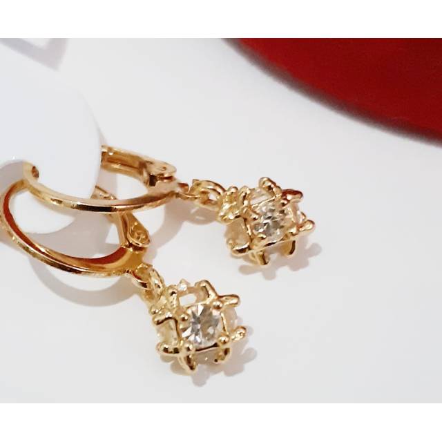 CL 016 anting bola kristal