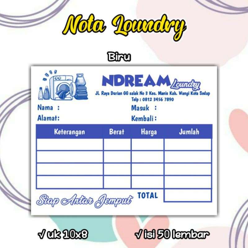 

NOTA LAUNDRY MINI [TERMURAH]