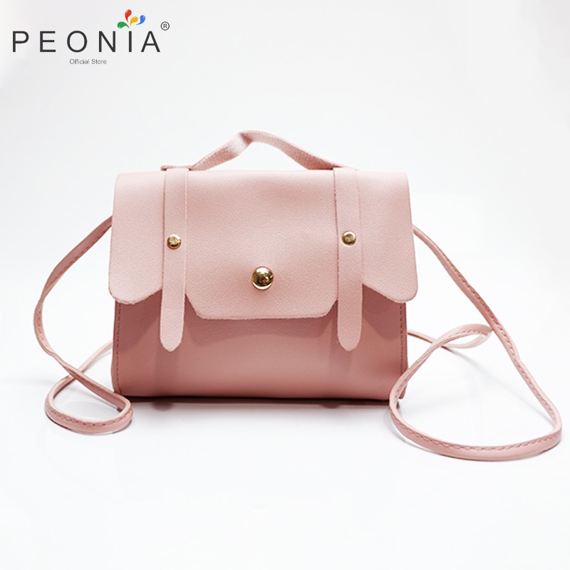 Peonia Tas Selempang Wanita Import Korea Fashion Style 