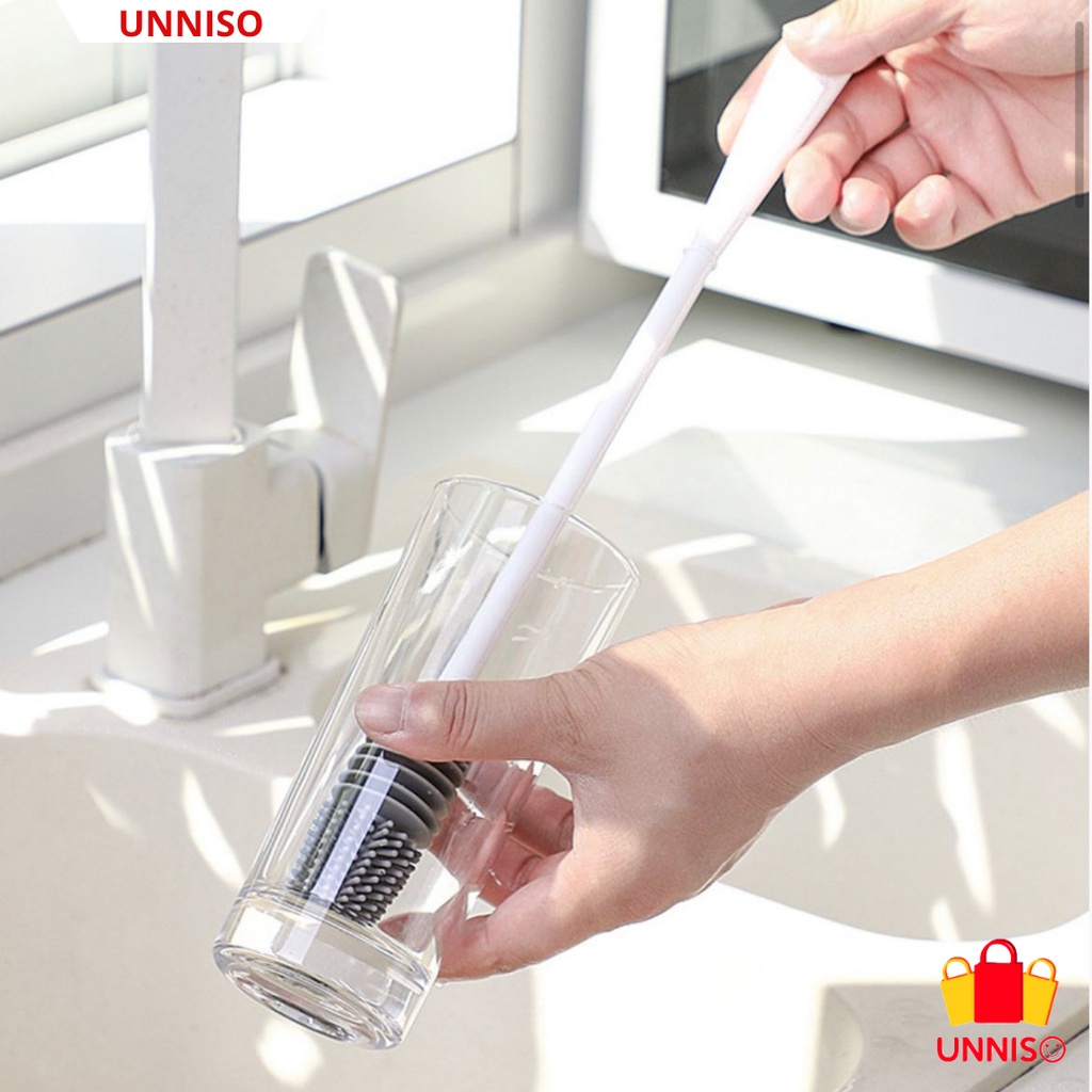 UNNISO - Sikat Silicone Long Hanlde Sikat Cangkir Tumbler SSL1