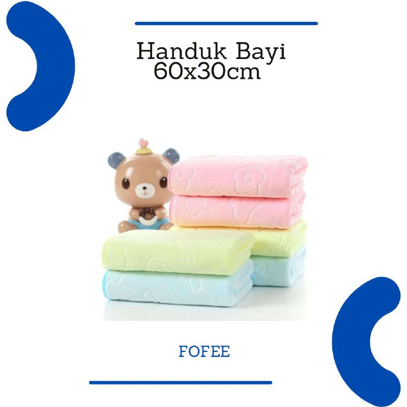 IMPORT - H-14 Handuk Bayi / Anak Microfiber Motif Bunga