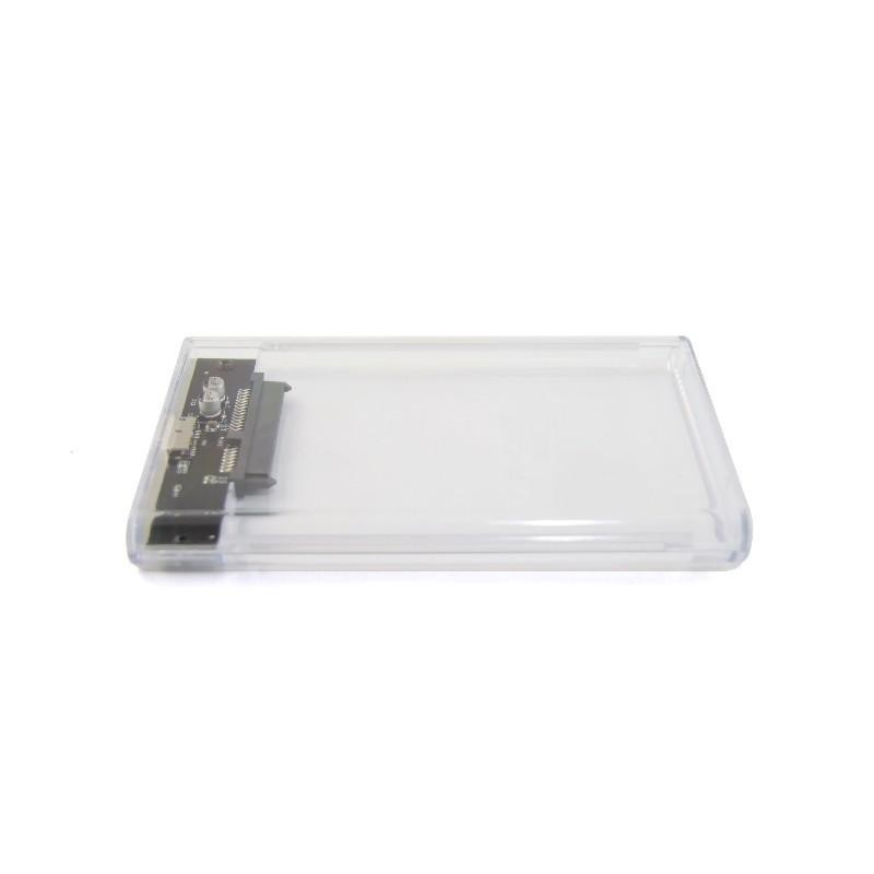 ENCLOSURE CASE CASING HARDISK EXTERNAL 2.5INCH R-ONE S2520 USB3.0 TRANSPARANT HDD LAPTOP