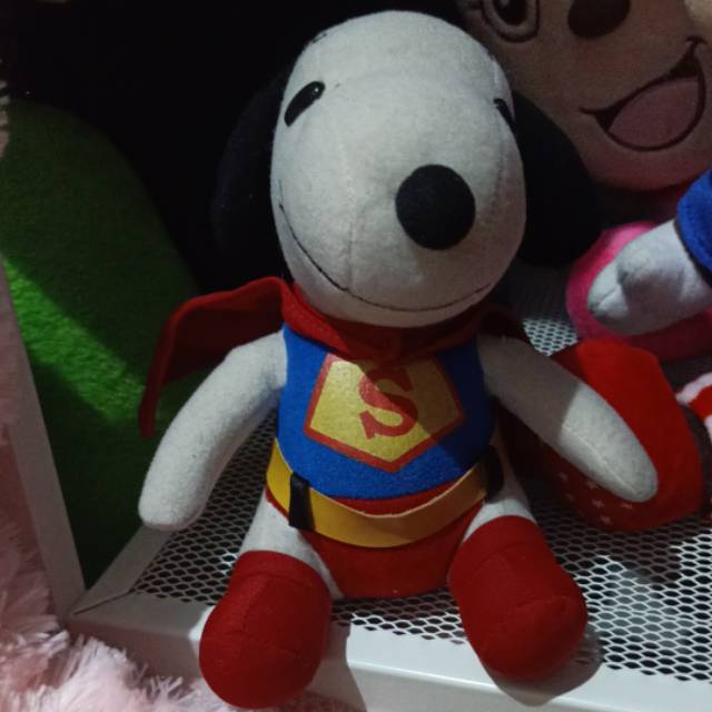 Boneka PL Snoopy kostum Superman