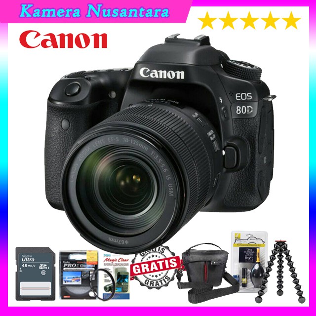 CANON EOS 80D KIT 18-55MM STM RESMI DATASCRIPT - ORIGINAL