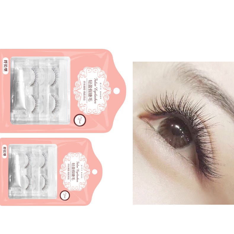 [Saucezhan]CITY SHOP False Eyelashes - Bulu Mata Palsu (Natural Type) 2 Pairs