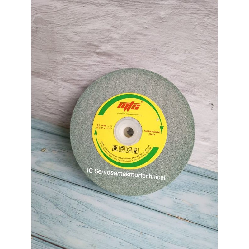 MATSU 6&quot; Batu Poles Asah Grenda Gerinda Double Duduk Grit 80 / 100 /120