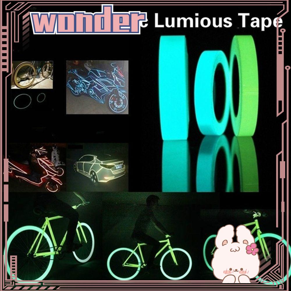 Wonderful Stiker Strip Reflektif Glow In The Dark 5 Ukuran Untuk Dekorasi Mobil / Rumah