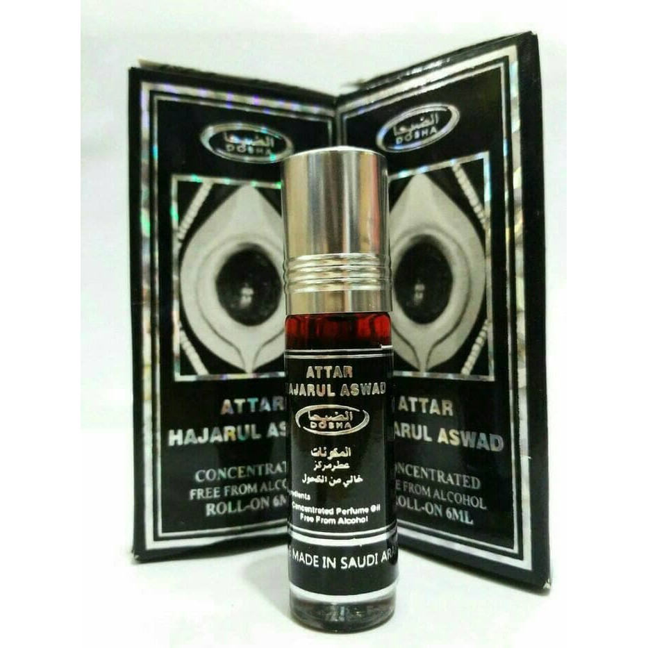 PARFUM DOBHA HAJAR ASWAD (ATTAR HAJARUL ASWAD) 6ML NON ALKOHOL  ER-267