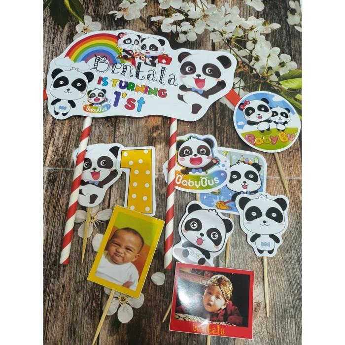 Topper Cake/ Hiasan Kue/ Baking Toys/ Topper Baby Bus