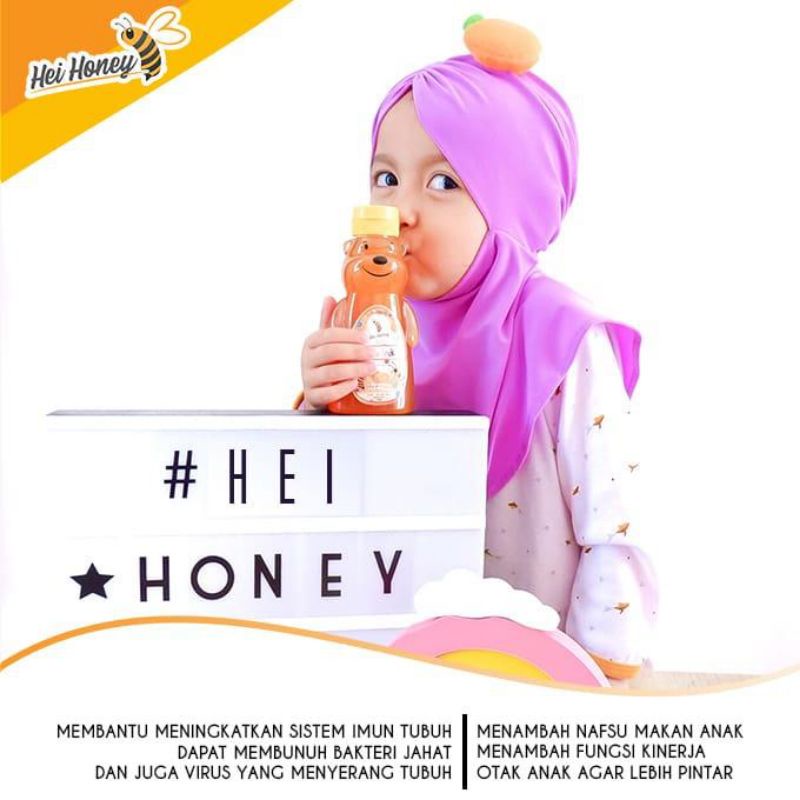

HEI HONEY Madu anak rasa jeruk dan kelengkeng isi 250gr