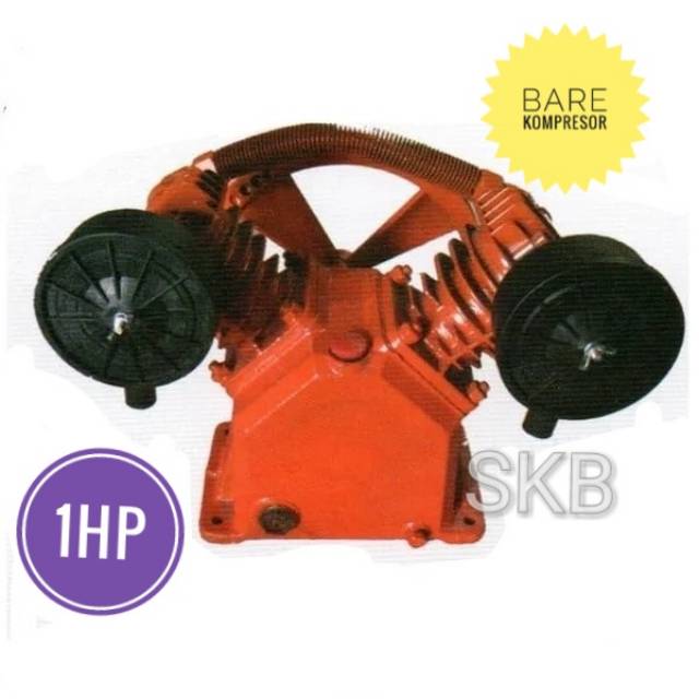 Bare atau kepala kompresor 1hp Mustang/Zhiba