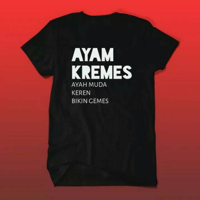 Kaos Costum Ayam Kremes, Ayah Muda Bikin Gemes