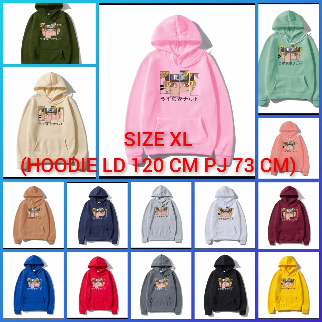 BISA COD/JHOSE/HOODIE NARUTO/HOODIE TEBAL/MOTIF ANIME NARUTO/TERBARU