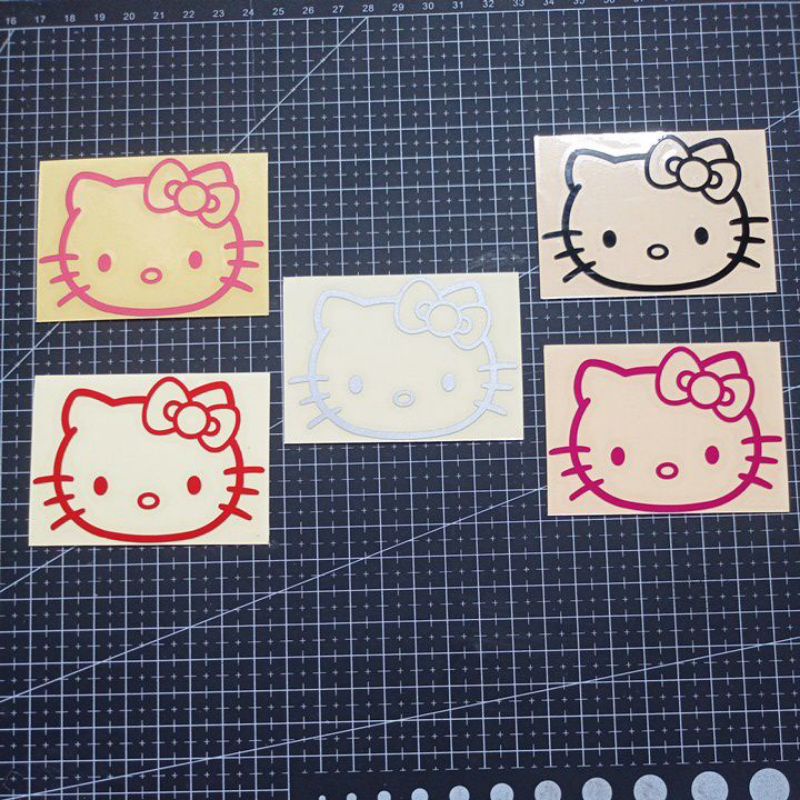 Sticker cutting kartun sticker gambar hello Kitty kecil