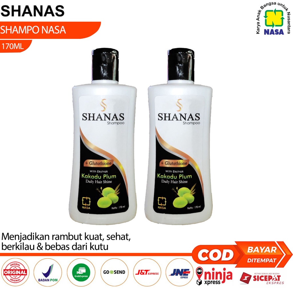 Shampo Sampo Shanas Nasa Original Penghilang Kutu Rambut dan Telurnya Shampo Anti Rontok Sampo Pengh