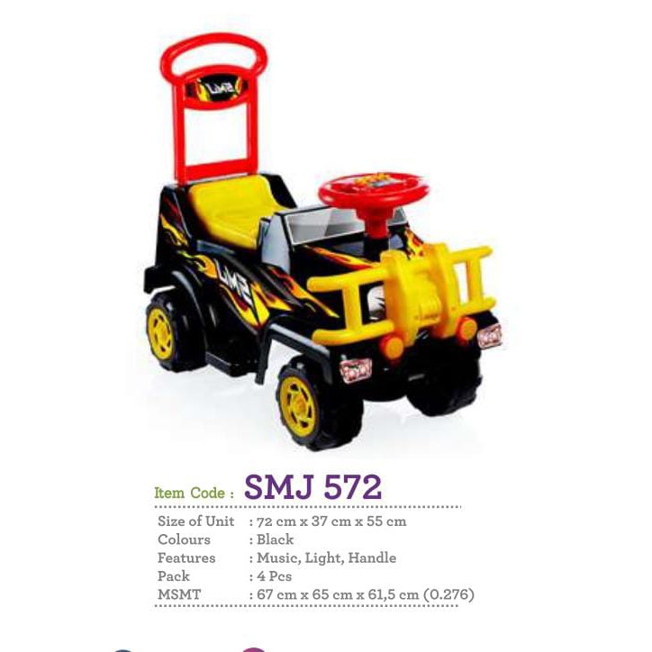 MAINAN ANAK SMJ 572 MOBIL DORONG ANAK MOBILAN DORONG ANAK