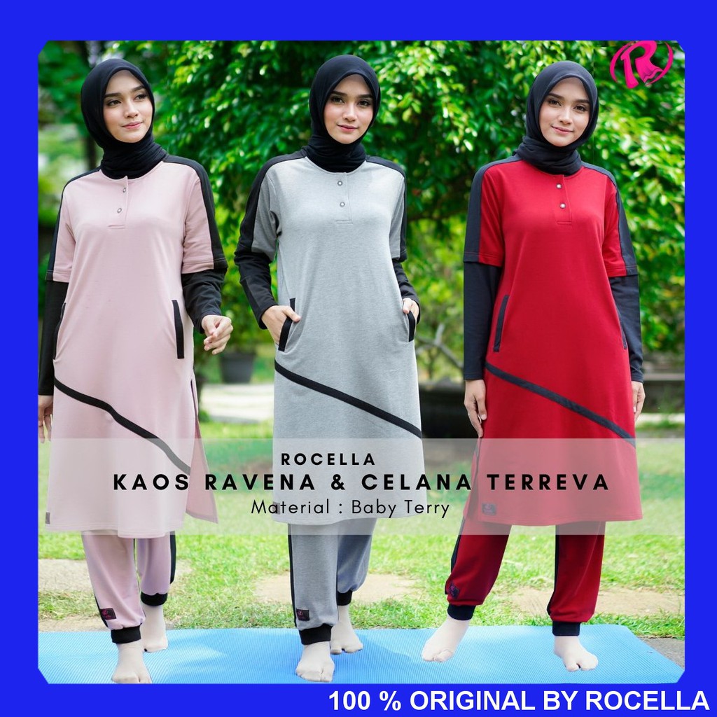ROCELLA KAOS RAVENA - KAOS YOGA MUSLIMAH - KAOS YOGA