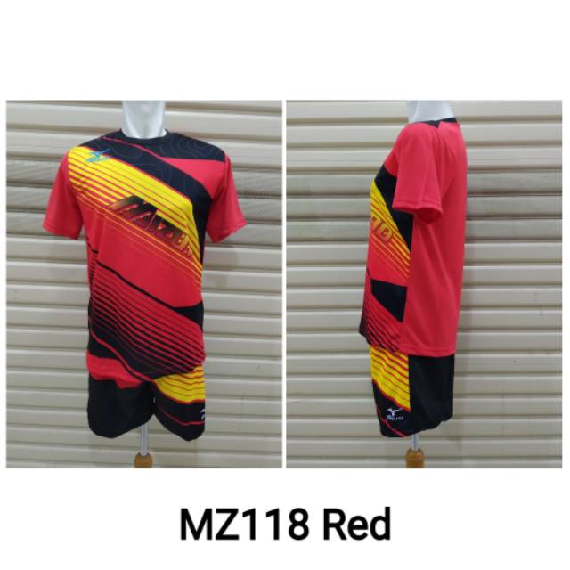 Setelan Kaos Volley / Baju Voli MZ118 Printing