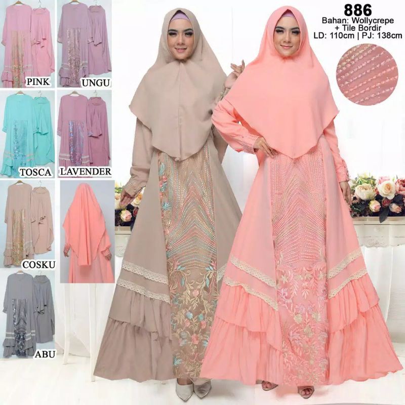 BELLA SYARI ZELIN SYARI BRUKAT TILE REAL PICT SALE KHADIJAH SYARI