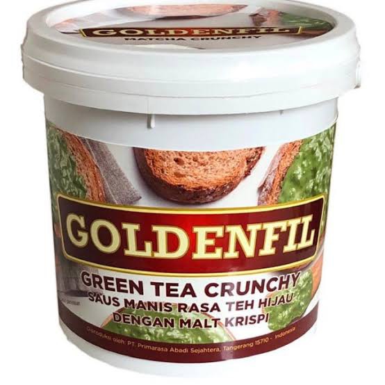

Selai Goldenfill greentea / tiramisu crunchy