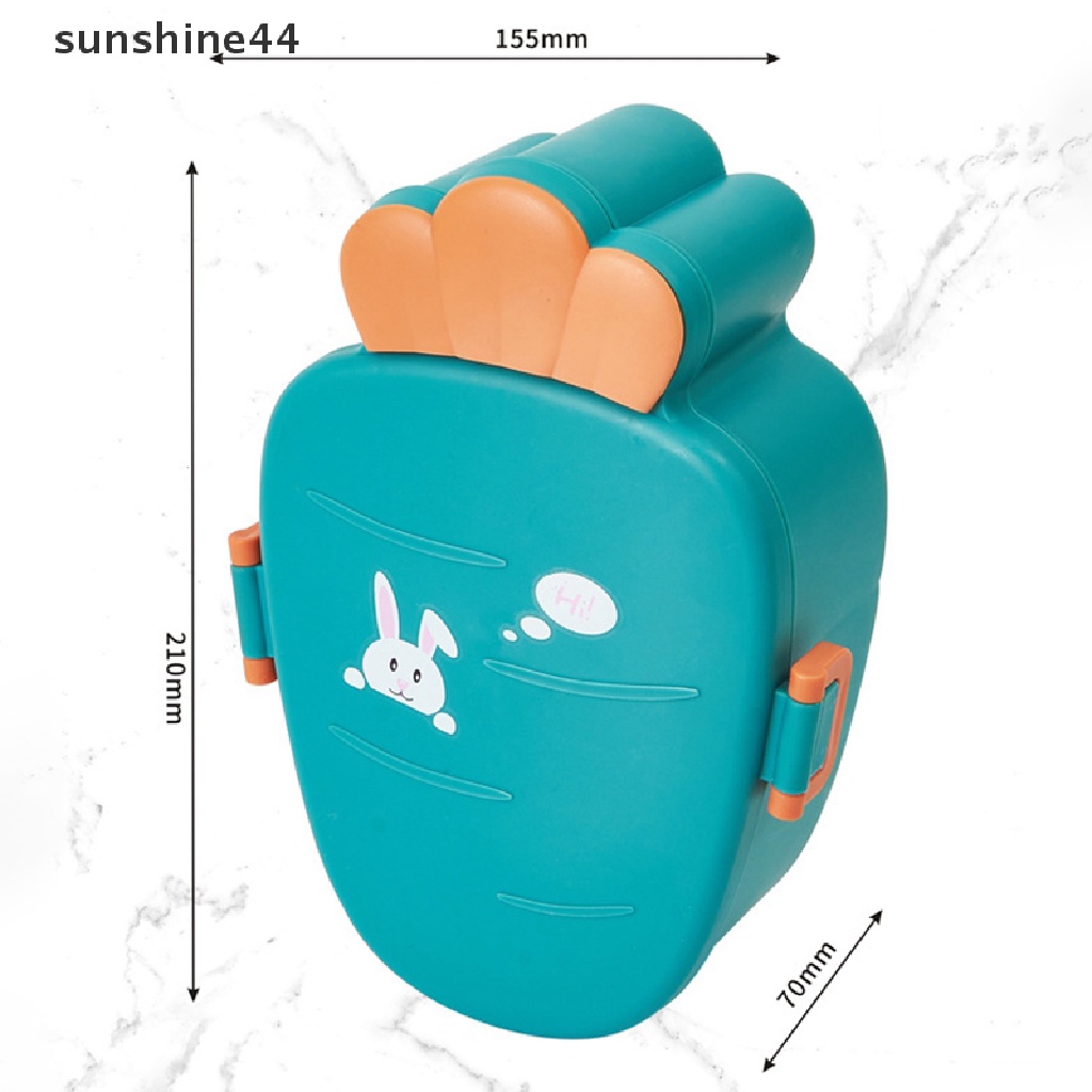 Sunshine Kotak Makan Bento Jepang Lucu Dengan Insulasi Untuk Microwave / Oven