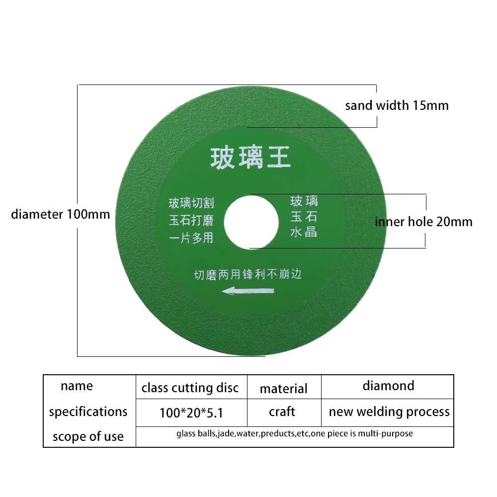 Lanfy Kaca Cutting Disc Safety Serbaguna Presisi Tahan Suhu Tinggi Tahan Aus Mata Gergaji Diamond