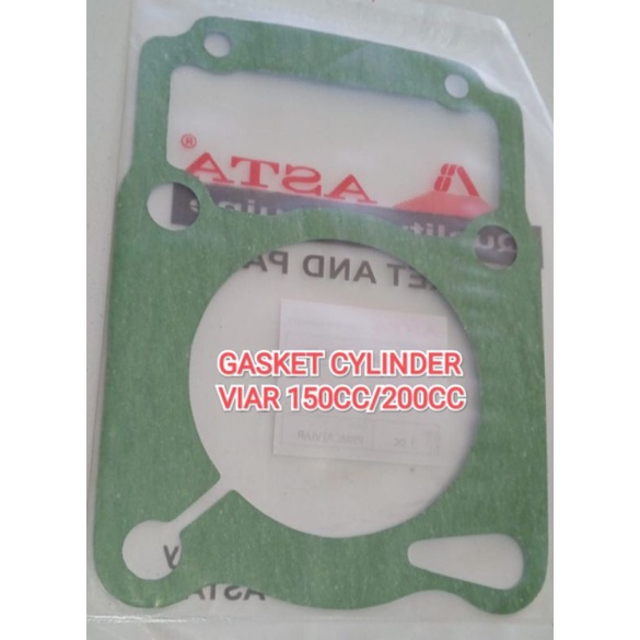 PAKING GASKET BLOK BORING SEKER BAWAH VIAR 150/200CC GASKET CYLINDER