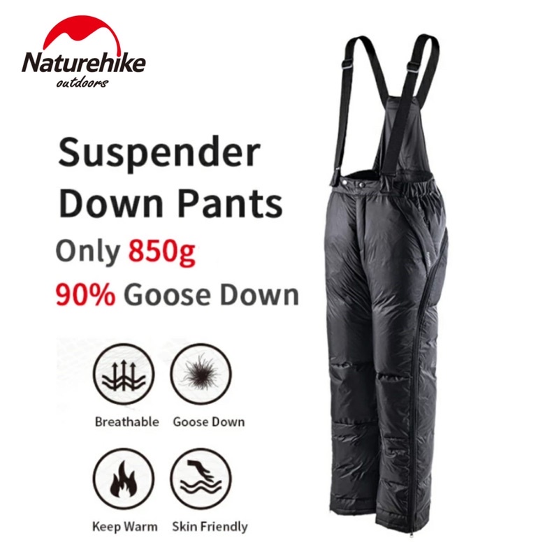 CELANA SUSPENDER GOOSE DOWN NATUREHIKE NH20FS034 CELANA TEBAL MUSIM DINGIN WINTER CAMPING OUTDOOR