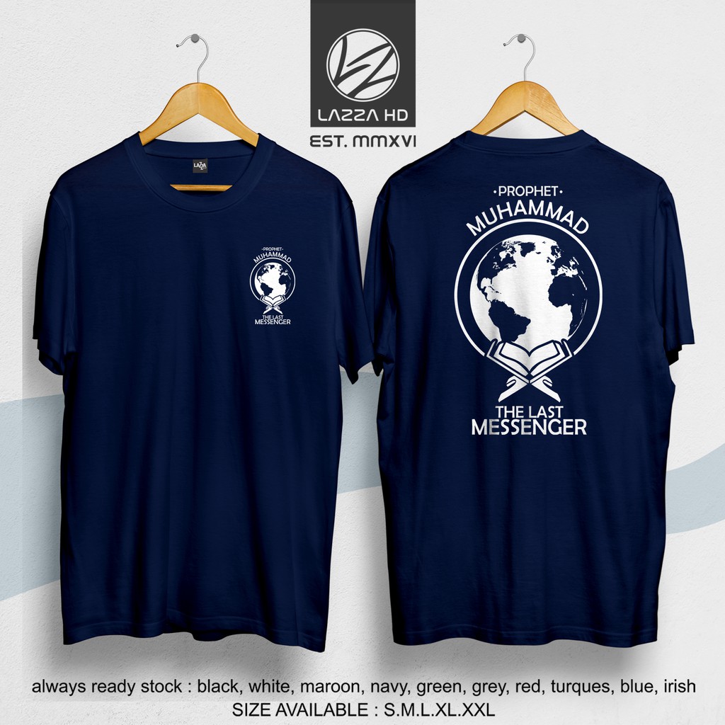Kaos Baju Distro Dakwah Islam PROPHET MUHAMMAD SAW Sejarah Nabi Terlaris
