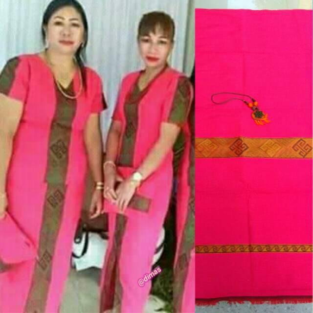 [READY] TENUN PARUKI TORAJA PINK FANTA TEBAL