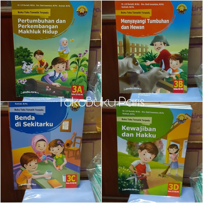 

❤BISA COD❤ Tematik terpadu sd kelas 3 semester 1 K13 yudhistira