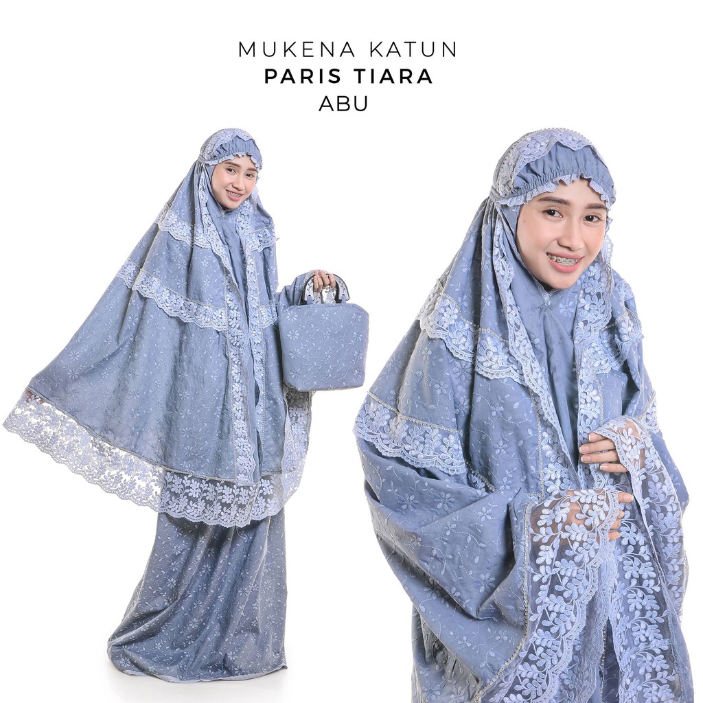 Mukena Dewasa Katun Paris Tiara