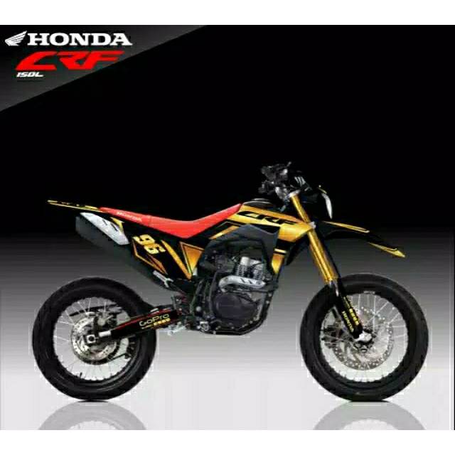 Decal full body Honda CRF variasi gold