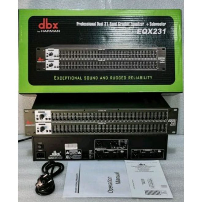 Equalizer DBX EQX231 Plus Subwoofer/Equalizer EQX231 + Subwoofer Baru