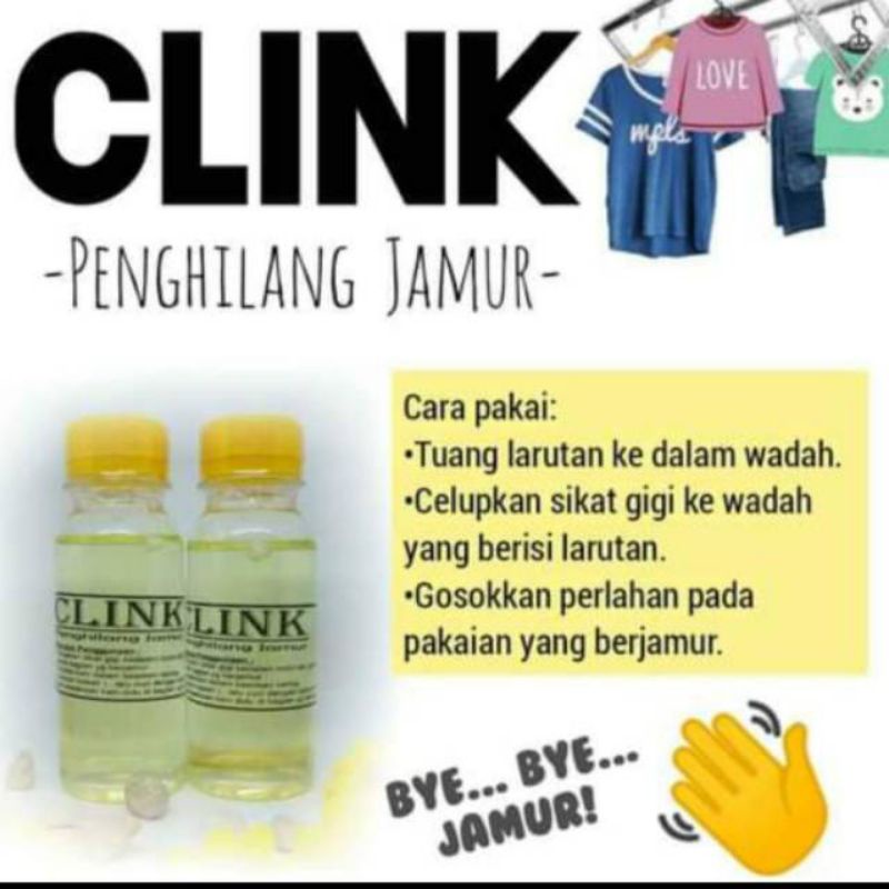 CLINK PEMBERSIH JAMUR PAKAIAN / clink / pembersih karat / pembersih kerak / pemutih