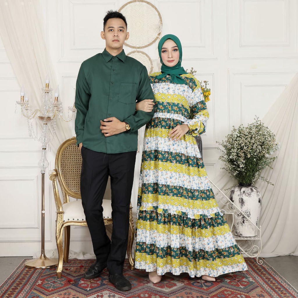 HOPYLOVY - Couple Muslim Pasangan Dewasa Bahan Wallpeach Rikuni